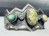 One Of The Finest Vintage Navajo Carico Lake Turquoise Sterling Silver Bracelet-Nativo Arts