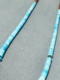 Native American Rare Vintage Santo Domingo Handcut Turquoise Pipestone Necklace-Nativo Arts