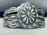 Silver Is My Sheild! Vintage Native American Navajo Hand Repoussed Sterling Bracelet-Nativo Arts