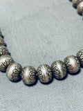 Sparkling Vintage Native American Navajo Pearls Sterling Silver Necklace-Nativo Arts