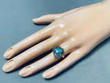 Turquoise Heart Vintage Southwest Sterling Silver Ring-Nativo Arts