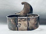 One Of The Best Vintage Navajo Sterling Silver Clasp Bracelet-Nativo Arts