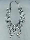Astonishing Vintage Native American Navajo Handmade Sterling Silver Necklace-Nativo Arts
