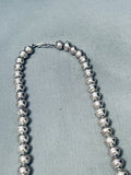 Cow Turquoise Vintage Native American Navajo Sterling Silver Squash Blossom Necklace Old-Nativo Arts