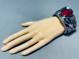 The Best Vintage Red Jasper Sterling Silver Bracelet Cuff-Nativo Arts