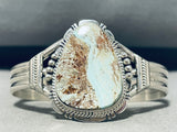 Noteworthy Native American Navajo Dry Creek Turquoise Sterling Silver Signed Bracelet-Nativo Arts