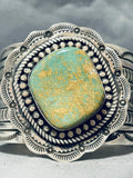 125 Gram Native American Navajo Royston Turquoise Sterling Silver Signed Bracelet-Nativo Arts