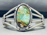 Special Native American Navajo Royston Turquoise Sterling Silver Bracelet-Nativo Arts