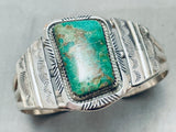 Kee Family Vintage Native American Navajo Royston Turquoise Sterling Silver Bracelet-Nativo Arts