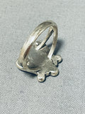 Superb Vintage Native American Navajo Cerrillos Turquoise Sterling Silver Ring-Nativo Arts