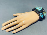 One Of The Best Ever Vintage Native American Navajo Royston Turquoise Sterling Silver Bracelet-Nativo Arts