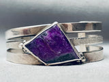 The Best Sugulite Roie Jaque Vintage Native American Navajo Sterling Silver Bracelet-Nativo Arts