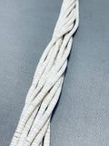Native American Sensational Vintage Santo Domingo White Shell Necklace-Nativo Arts