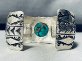 Bill Family Vintage Native American Navajo Turquoise Sterling Silver Bracelet-Nativo Arts