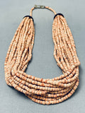 Superior Vintage Southwest Meln Heishi 18 Strand Necklace Old-Nativo Arts