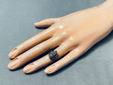 Detailed Vintage Southwest Chief Sterling Silver Ring-Nativo Arts
