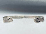 Superior Vintage Native American Navajo Sky Blue Turquoise Sterling Silver Bracelet-Nativo Arts