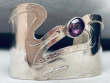 One Of Most Unique Vintage Amethyst Sterling Silver Bracelet-Nativo Arts