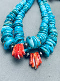 Fantastic Vintage Santo Domingo Purple Shell Turquoise Necklace-Nativo Arts