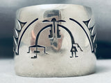 One Of The Best Vintage Native American Hopi Sterling Silver Yei Bracelet-Nativo Arts