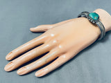 Rare Vintage Native American Hopi Green/turquoise Sterling Silver Bracelet-Nativo Arts