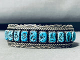 Arny Maloney Vintage Native American Navajo Turquoise Sterling Silver Bracelet-Nativo Arts