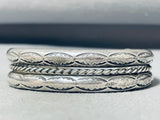 Exceptional Vintage Native American Navajo Sterling Silver Bracelet-Nativo Arts
