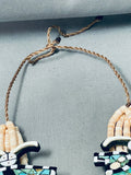 Native American The Best Vintage Santo Domingo Warren Nieto Turquoise Inlay Necklace
