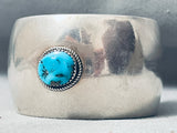 Vintage Native American Navajo Bisbee Turquoise Sterling Silver Bracelet-Nativo Arts