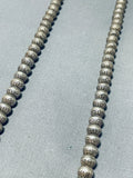 Sparkling Vintage Native American Navajo Pearls Sterling Silver Necklace-Nativo Arts