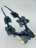 Most Unique Santo Domingo Bug Beauty Inlay Sterling Silver Necklace-Nativo Arts