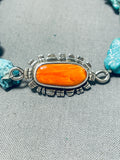 Native American Javari Coriz Santo Domingo Turquoise Spiny Oyster Sterling Silver Bracelet-Nativo Arts