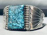 One Of The Best Ever Vintage Native American Navajo Spiderweb Turquoise Sterling Silver Bracelet-Nativo Arts