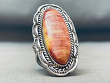 Important Ben Begaye Vintage Native American Navajo Shell Sterling Silver Ring-Nativo Arts