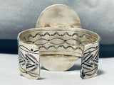 Show-stopping Native American Navajo Honeybee Jasper Sterling Silver Bracelet-Nativo Arts