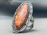 Important Ben Begaye Vintage Native American Navajo Shell Sterling Silver Ring-Nativo Arts