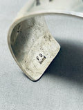 Spectacular Native American Navajo Sterling Silver Horses Bracelet Signed Fred Douglas-Nativo Arts