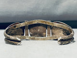 One Of The Best Vintage Native American Navajo Bisbee Turquoise Sterling Silver Bracelet-Nativo Arts
