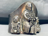 The Best Vintage Southwest Storyteller Sterling Silver Bracelet-Nativo Arts