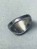 Striking Vintage Native American Navajo Turquoise Sterling Silver Ring-Nativo Arts