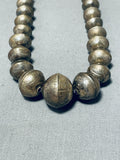 Wonderful Vintage Native American Navajo Sterling Silver Necklace-Nativo Arts