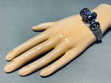 Spottted Rainbow Vintage Early Native American Navajo Sterling Silver Bracelet-Nativo Arts