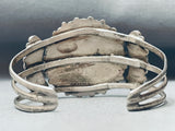Stunning Vintage Native American Navajo Teardrop Turquoise Sterling Silver Bracelet-Nativo Arts