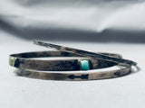 Early 1900s Vintage Native American Navajo Sterling Silver Bangle Bracelets