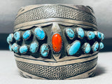 Native American Baskets Of Bisbee Turquoise Vintage Navaj Sterling Silver Bracelet-Nativo Arts