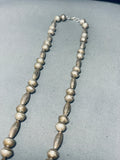 Gorgeous!! Vintage Native American Navajo Turquoise Sterling Silver Necklace Old-Nativo Arts