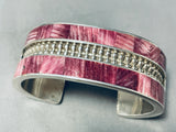 6-1/2 Wrist Best Native American Navajo Spiny Oyster Purple Sterling Silver Bracelet Cuff-Nativo Arts