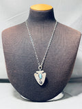 Important Vintage Native American Navajo Dry Creek Turquoise Sterling Silver Necklace-Nativo Arts