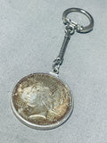 Fabulous Native American Navajo Sterling Silver 1924 Silver Dollar Keychain-Nativo Arts