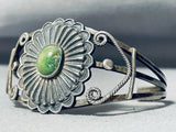 Early Vintage Native American Navajo Cerrillos Turquoise Sterling Silver Bracelet-Nativo Arts